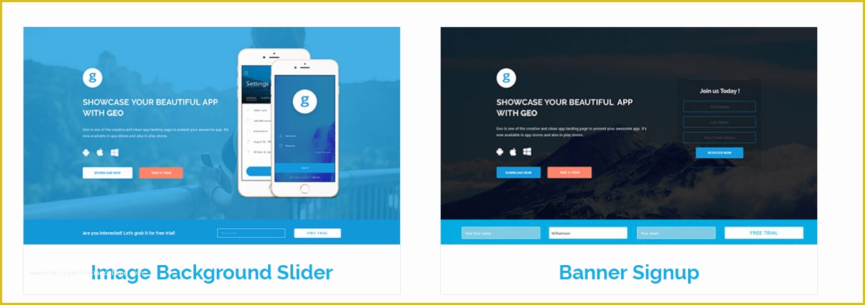 Free Landing Page Templates Bootstrap Of Download Geo Bootstrap 3 App Landing Page Template Free