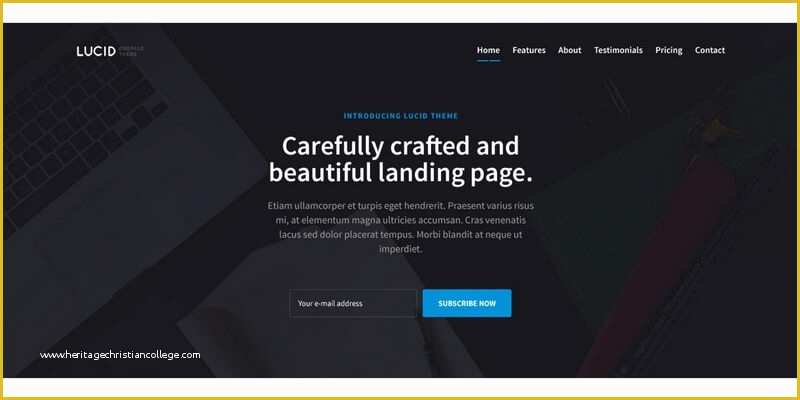 Free Landing Page Templates Bootstrap Of Lucid Free Bootstrap Landing Page Template