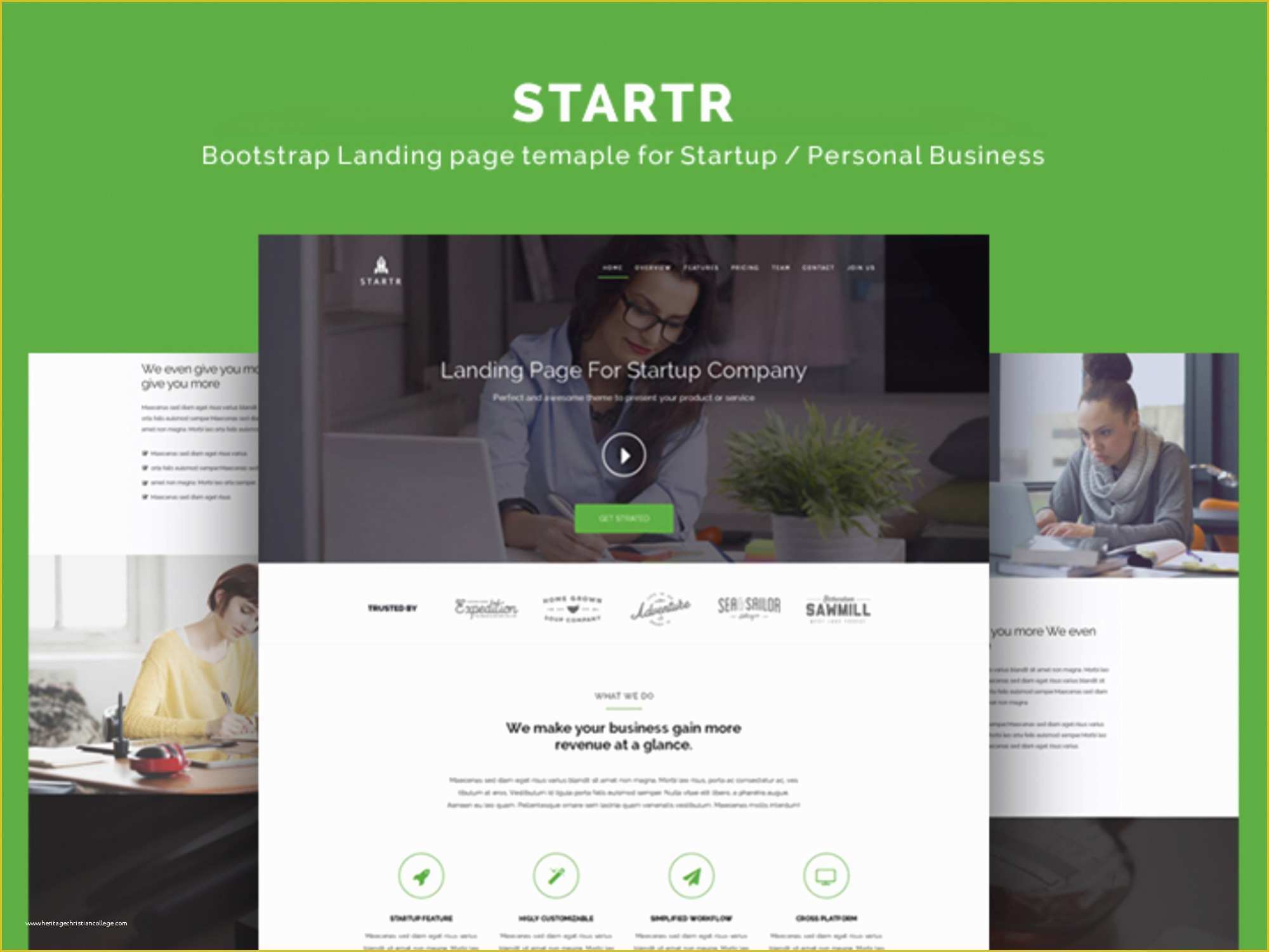 Free Landing Page Templates Bootstrap Of Startr Free Startup Landing Page Template Designstub