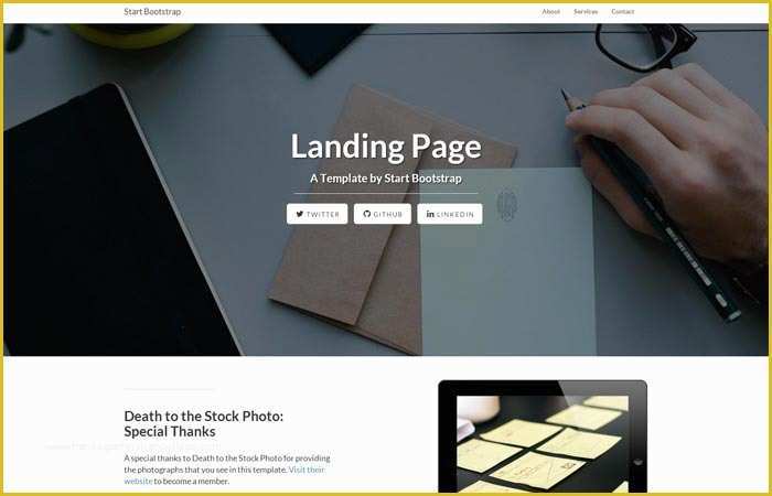 Free Landing Page Templates Bootstrap Of Weekly Web Design & Development News Collective 15