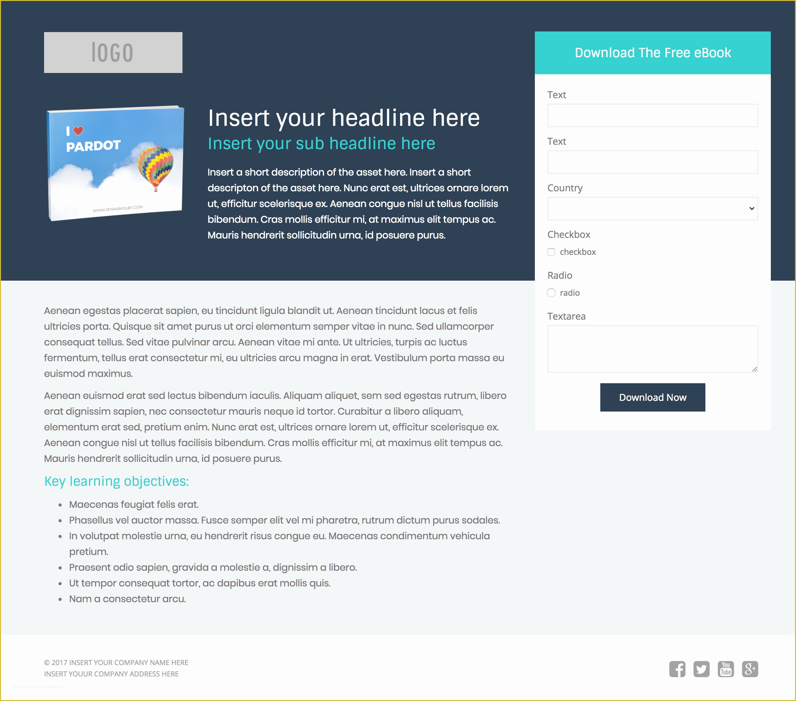 Free Landing Page Templates Of 3 Free Pardot Landing Page Templates for asset Downloads