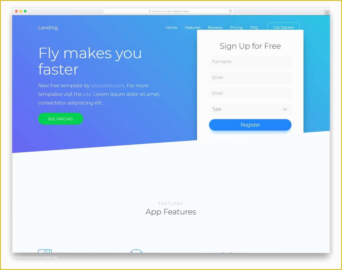 Free Landing Page Templates Of 33 Best Free Bootstrap Landing Page Templates with Modern