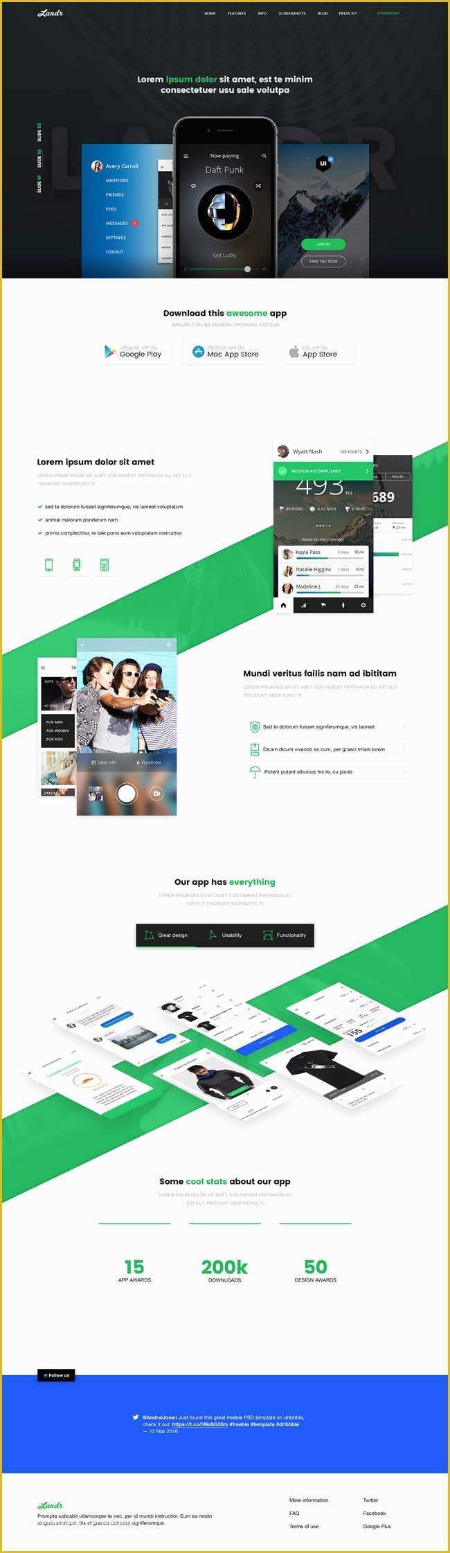 Free Landing Page Templates Of 40 Best Free Landing Page Psd Templates Designmaz