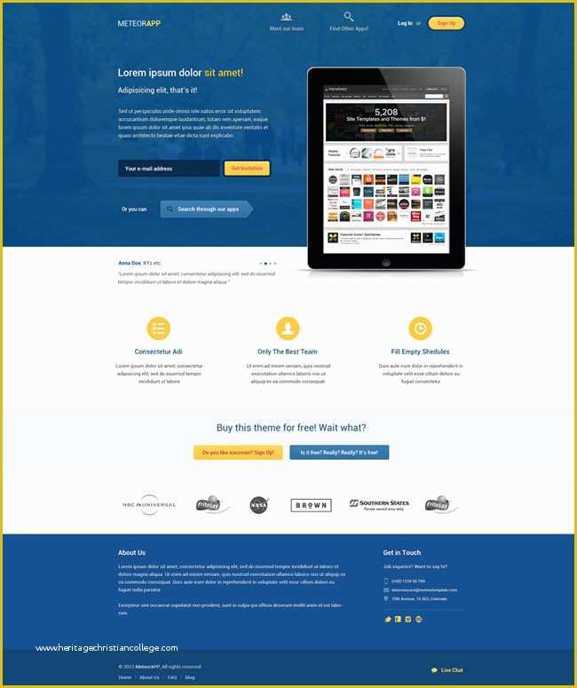 Free Landing Page Templates Of 40 Best Free Landing Page Psd Templates Designmaz