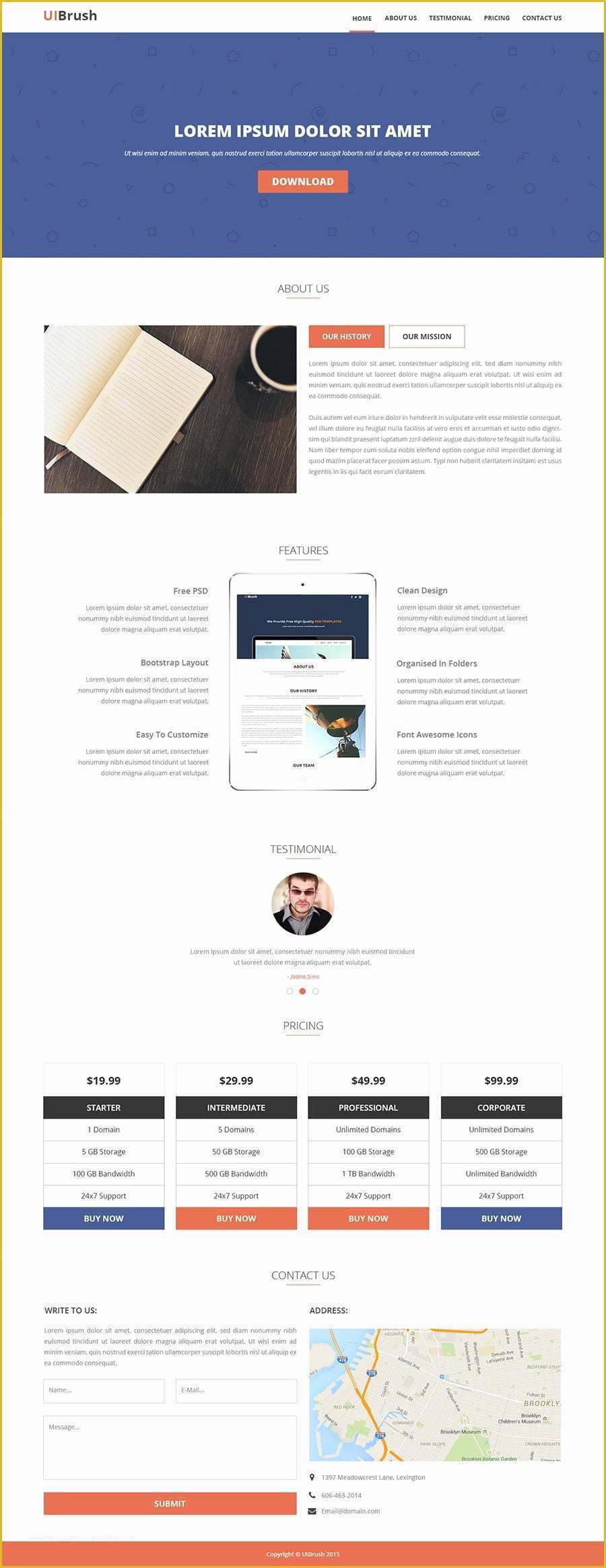 Free Landing Page Templates Of Beautiful Landing Page Templates Psd