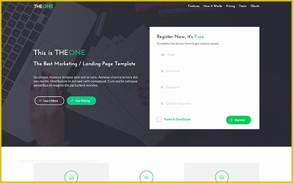 Free Landing Page Templates Of the E Landing Page Template