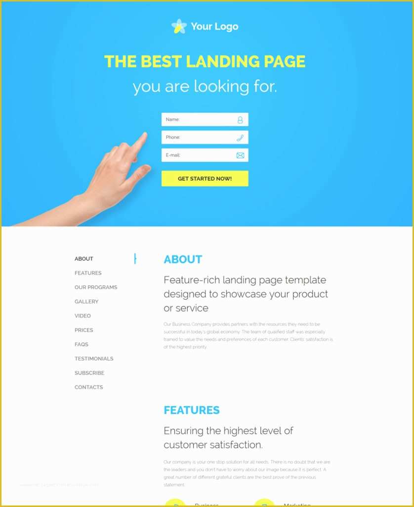 Free Landing Page Templates Wordpress Of 30 Of the Best Responsive Landing Page Templates for 2016