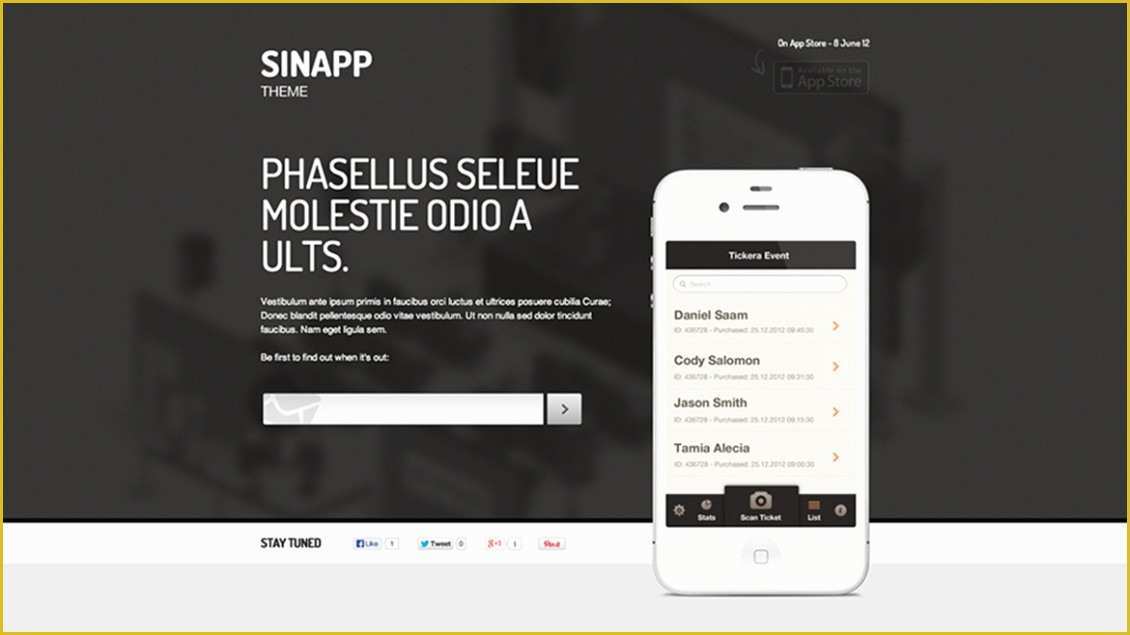 Free Landing Page Templates Wordpress Of Sinapp Free Landing Page Wordpress theme Free Wp theme