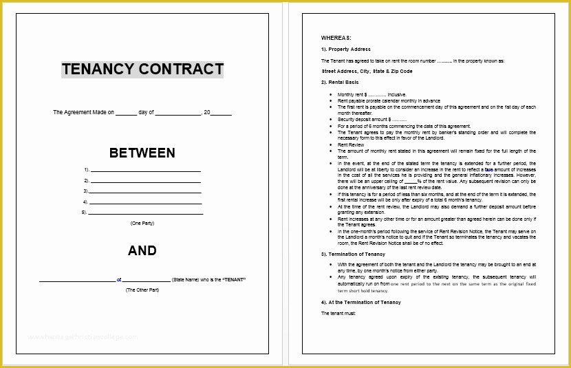 Free Landlord Lease Agreement Template Of Contract Templates Archives Microsoft Word Templates