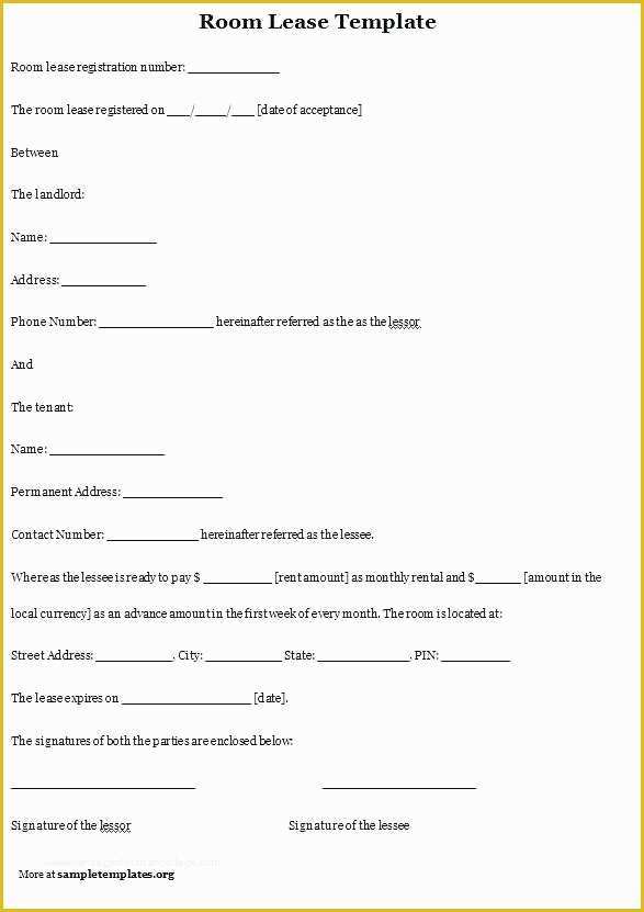 Free Landlord Lease Agreement Template Of Free Apartment Rental Agreement Template Co for Design