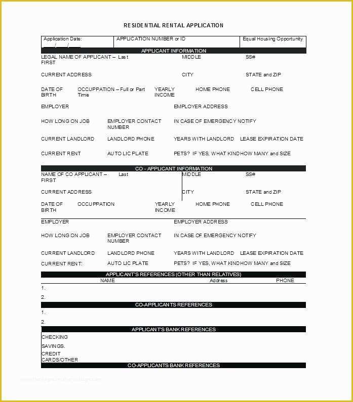 Free Landlord Lease Agreement Template Of Landlord Rental Application Free – Kingest