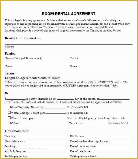 Free Landlord Lease Agreement Template Of Printable Sample Free Printable Rental Agreements form