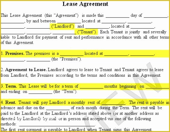 Free Landlord Lease Agreement Template Of Residential Lease Agreement form