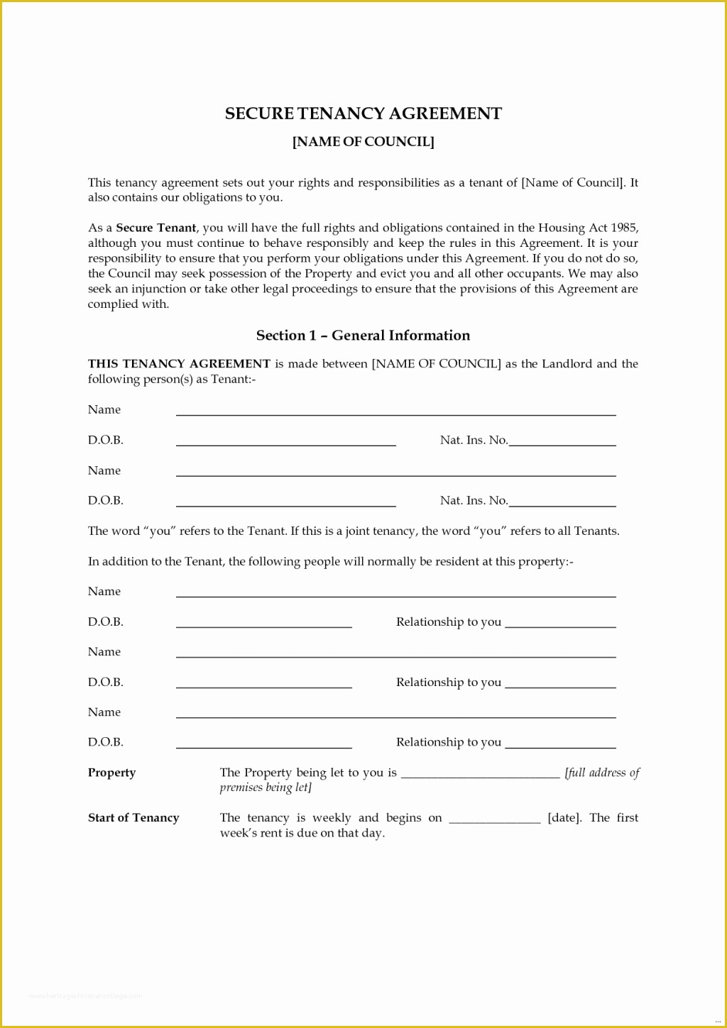 Free Landlord Lease Agreement Template Of Tenancy Agreement Templates In Word format Excel Template