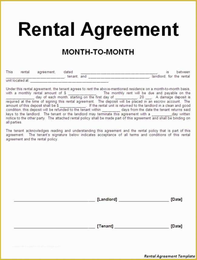 Free Landlord Templates Of 38 Editable Blank Rental and Lease Agreements Ready to