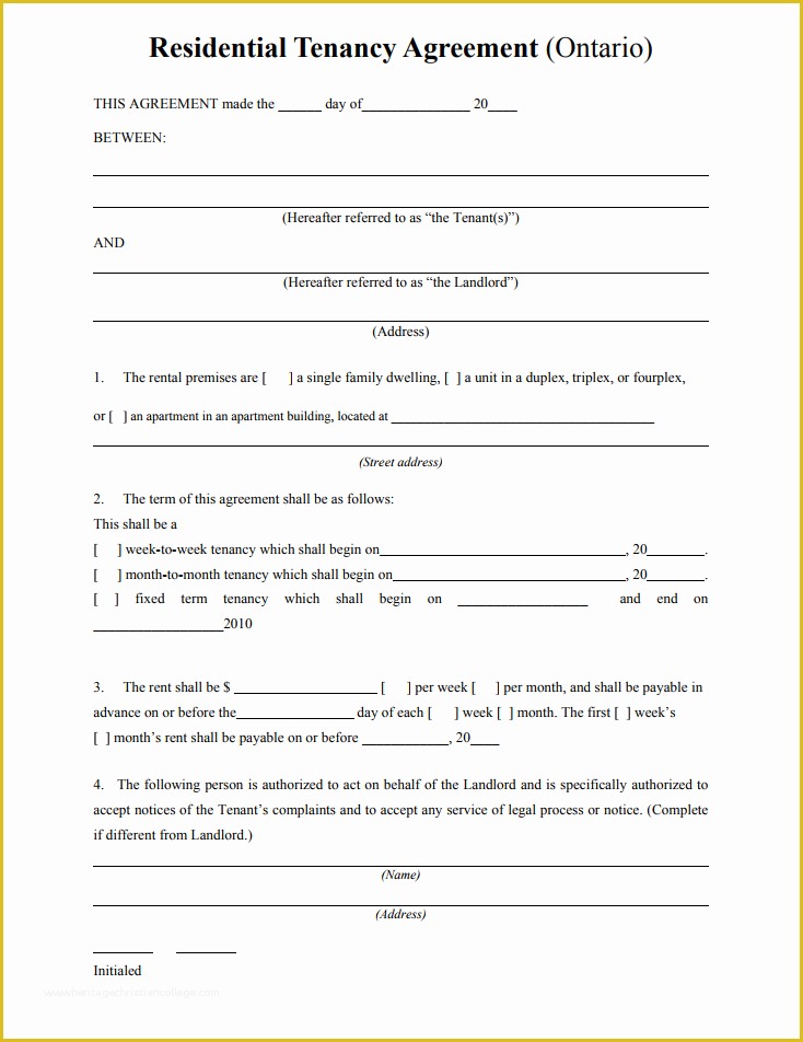 Free Landlord Templates Of Tenancy Agreement Templates Free Download Edit Print