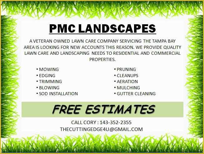 Free Landscaping Flyer Templates Of Free Landscaping Flyer Templates to Power Lawn Care