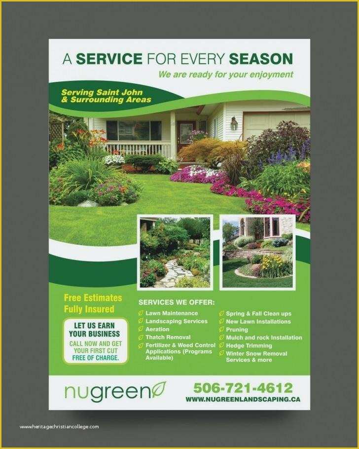 Free Landscaping Flyer Templates Of Landscaping Flyer Design Real Estate Listing Flyer