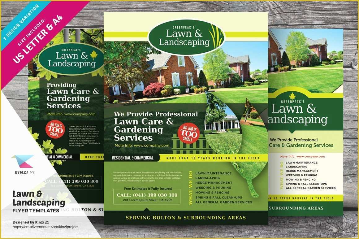 Free Landscaping Flyer Templates Of Lawn & Landscaping Flyer Templates Flyer Templates