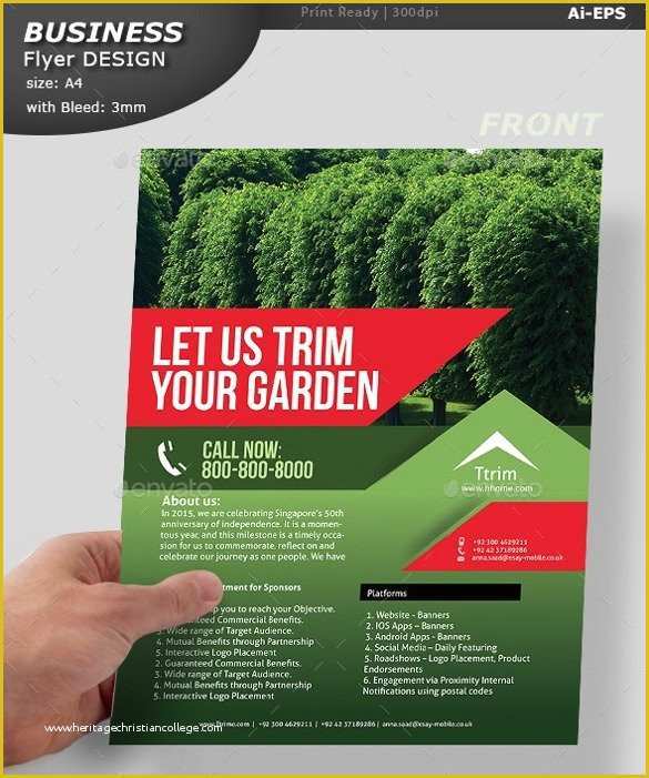 Free Landscaping Flyer Templates Of Lawn Mowing Flyer English Flyer Design