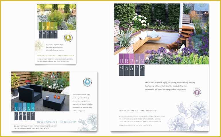 Free Landscaping Flyer Templates Of Urban Landscaping Flyer & Ad Template Word & Publisher