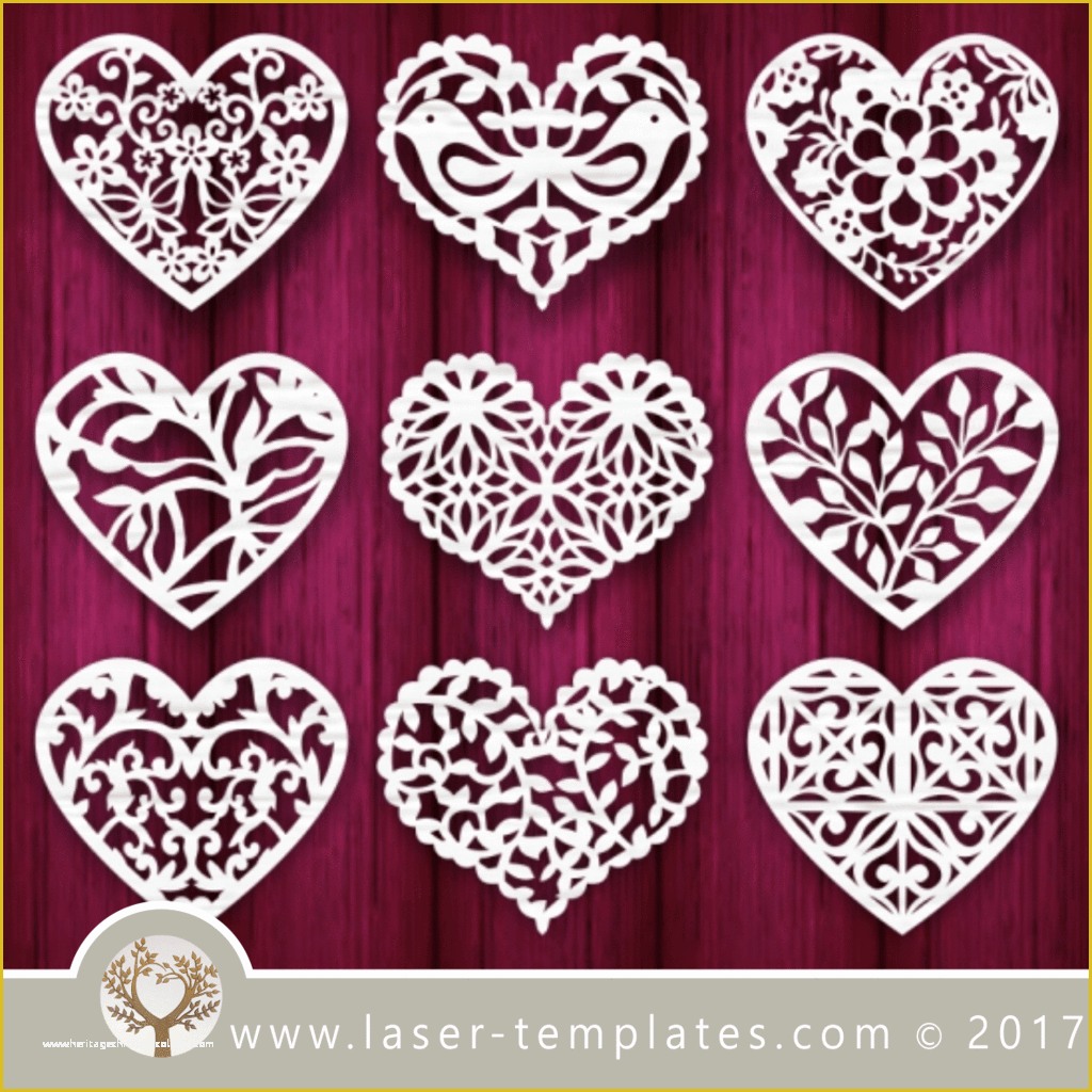 Free Laser Engraving Templates Of Heart Template Laser Cut Online Store Free Vector Designs