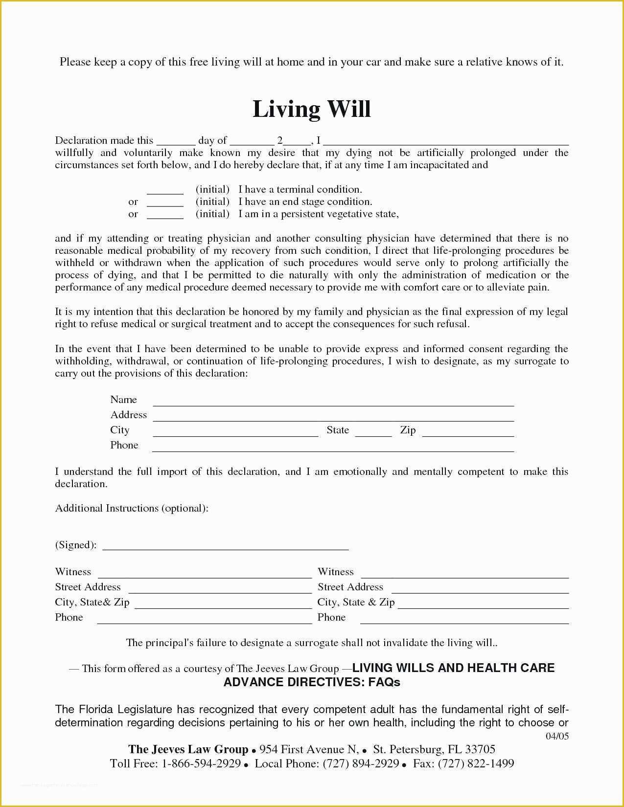Free Last Will and Testament Template Microsoft Word Of Last Will and