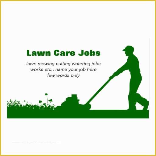 Free Lawn Care Logo Templates Of Lawn Care Business Card with Darker Green Colors