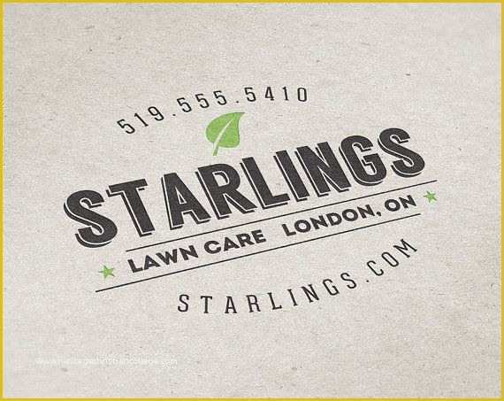 Free Lawn Care Logo Templates Of Premade Logo Design Lawn Care Logo Landscaping by