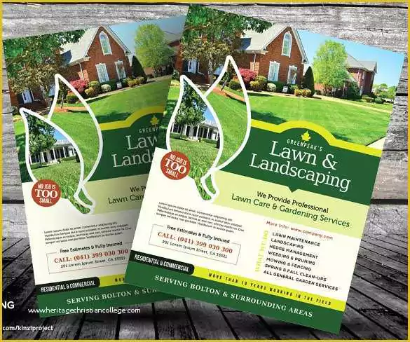 Free Lawn Care Templates Of 29 Lawn Care Flyers Psd Ai Vector Eps