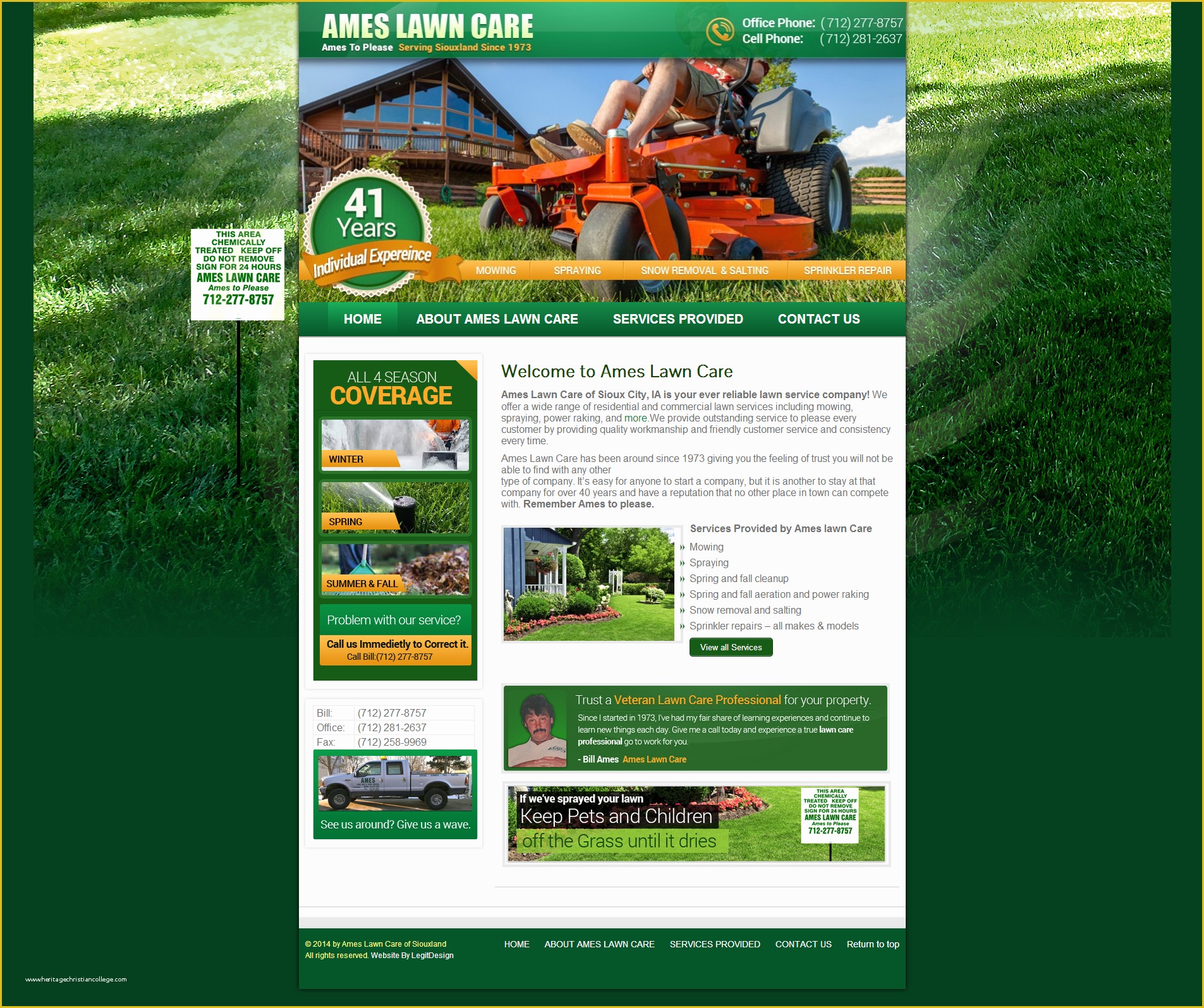 Free Lawn Care Templates Of Ames Lawn Care
