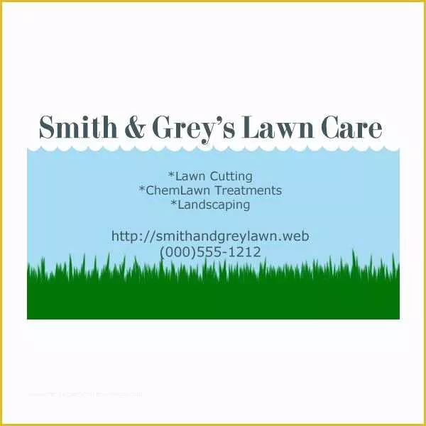 Free Lawn Care Templates Of Lawn Care Business Cards Five Customizable Templates