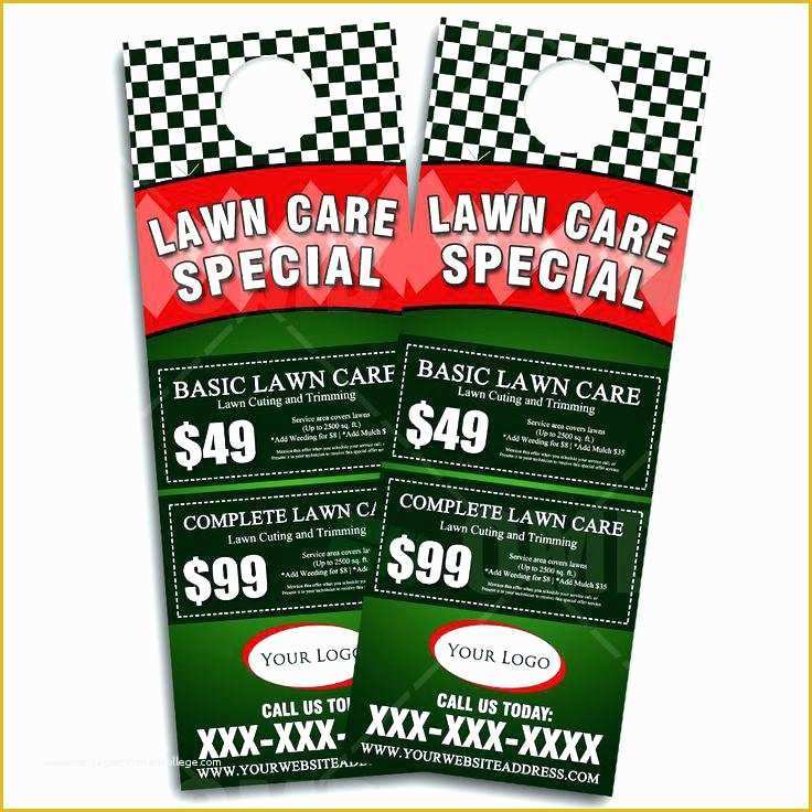 Free Lawn Care Templates Of Lawn Care Door Hangers Template Lawn Care Door Hanger