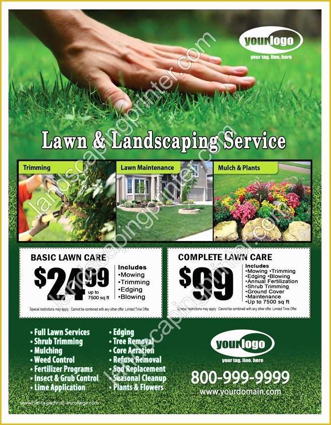 Free Lawn Care Templates Of Lawn Care Flyer Template for Microsoft Word Lovely Lawn