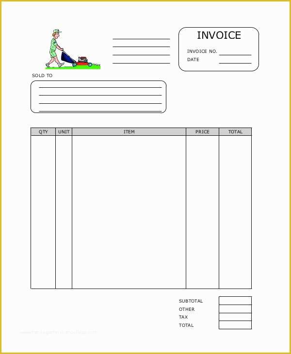Free Lawn Care Templates Of Lawn Mowing Invoice Template Free 8 Advantages Lawn