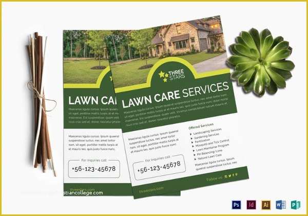 Free Lawn Mowing Service Flyer Template Of 27 Green Flyer Templates Psd Vector Eps