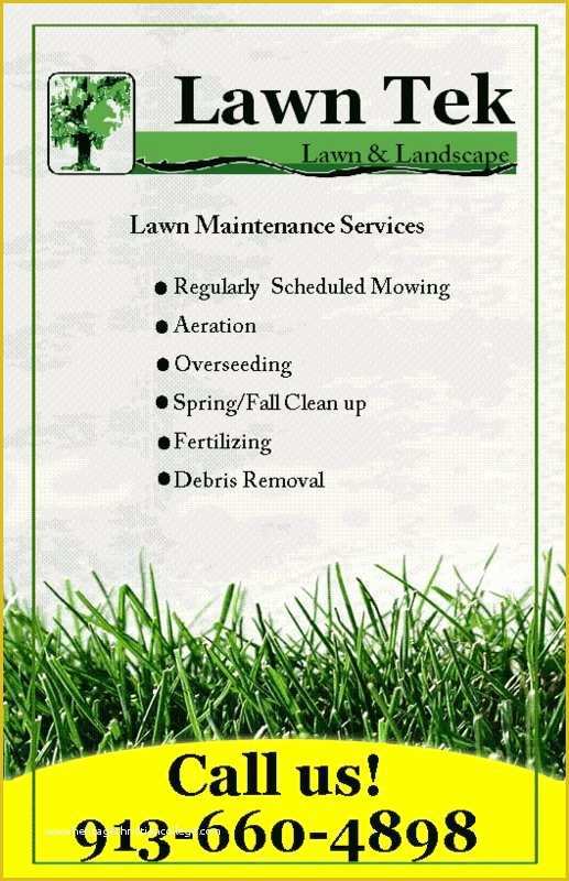 44 Free Lawn Mowing Service Flyer Template