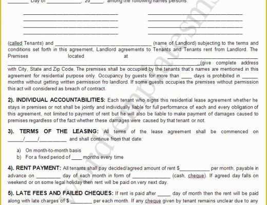 Free Lease Agreement form Template Of Rental Lease Agreement Templates Free