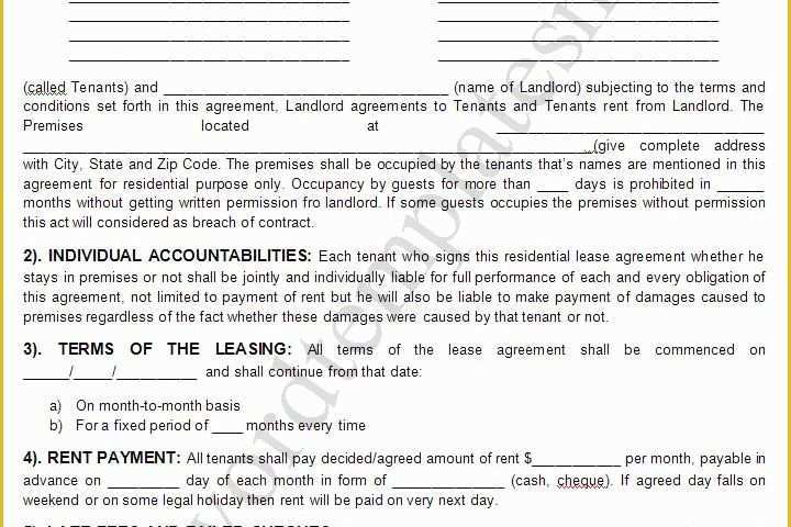 Free Lease Agreement form Template Of Rental Lease Agreement Templates Free