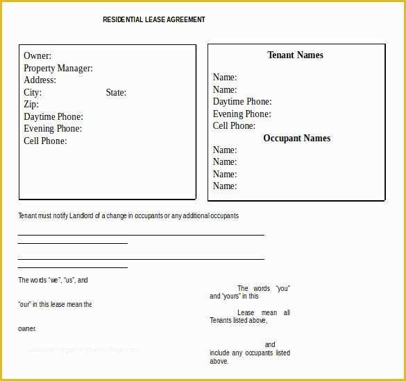 Free Lease Agreement Template Word Of 21 Word Rental Agreement Templates Free Download
