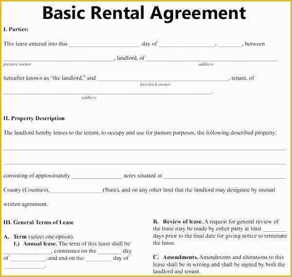 Free Lease Agreement Template Word Of House Rent Contract Free Rental Lease Renting Letter