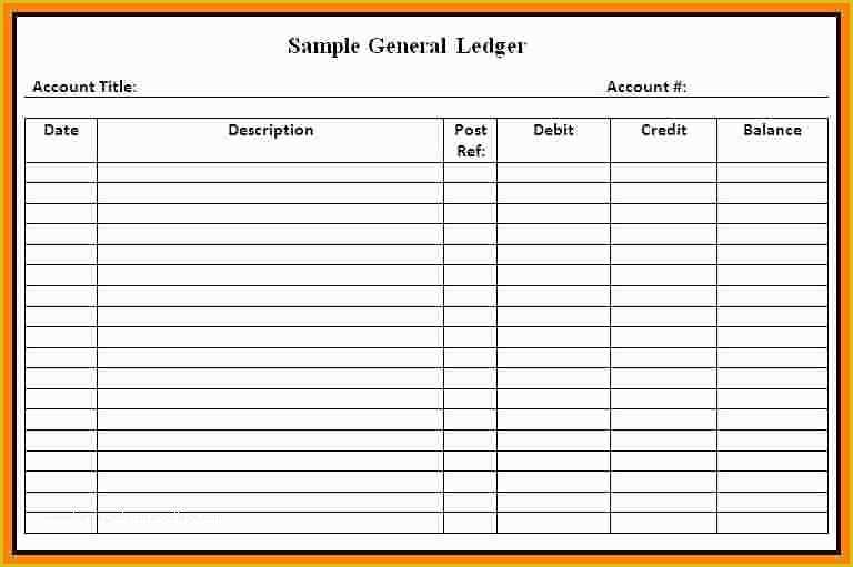 Free Ledger Template Of 10 Ledger Paper Template Free