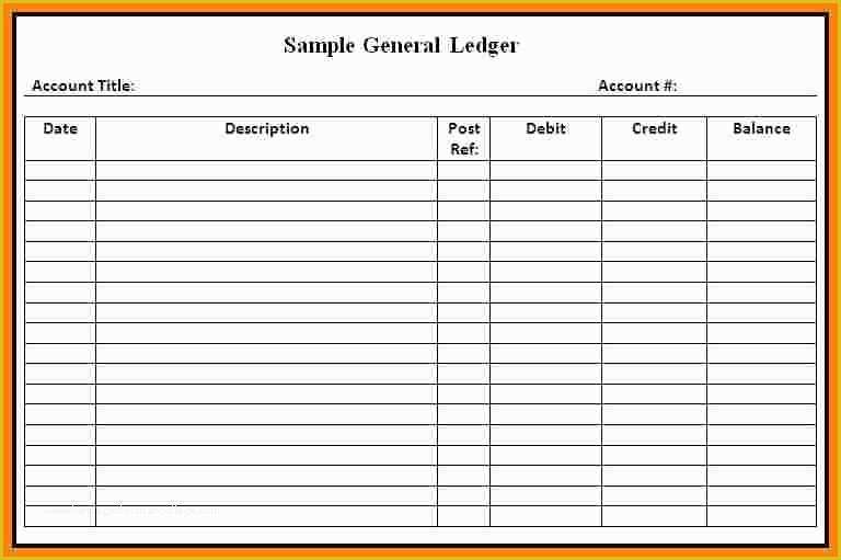 Free Ledger Template Of 10 Ledger Paper Template Free