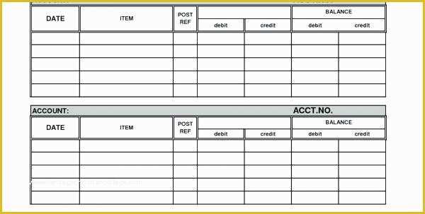 Free Ledger Template Of Free Printable General Ledger forms Template Excel Petty