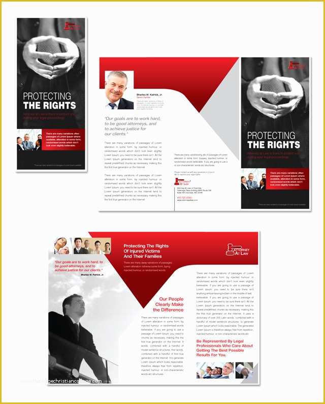 Free Legal Brochure Templates Of attorney at Law Tri Fold Brochure Template