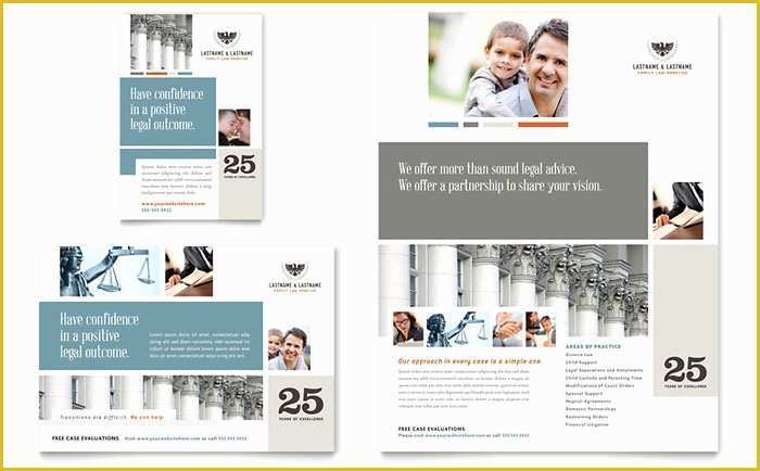 Free Legal Brochure Templates Of Family Law attorneys Flyer & Ad Template Design