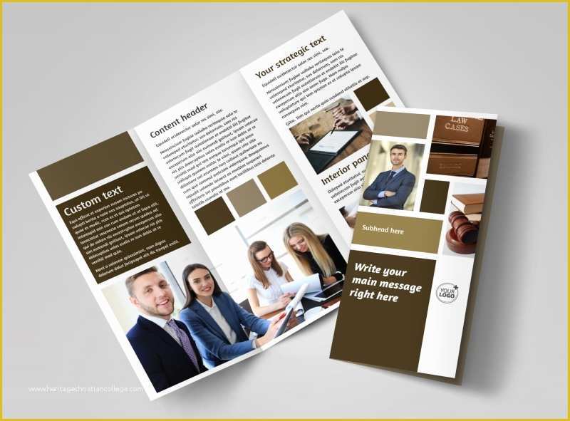 Free Legal Brochure Templates Of Lawyer Law Firm Brochure Template