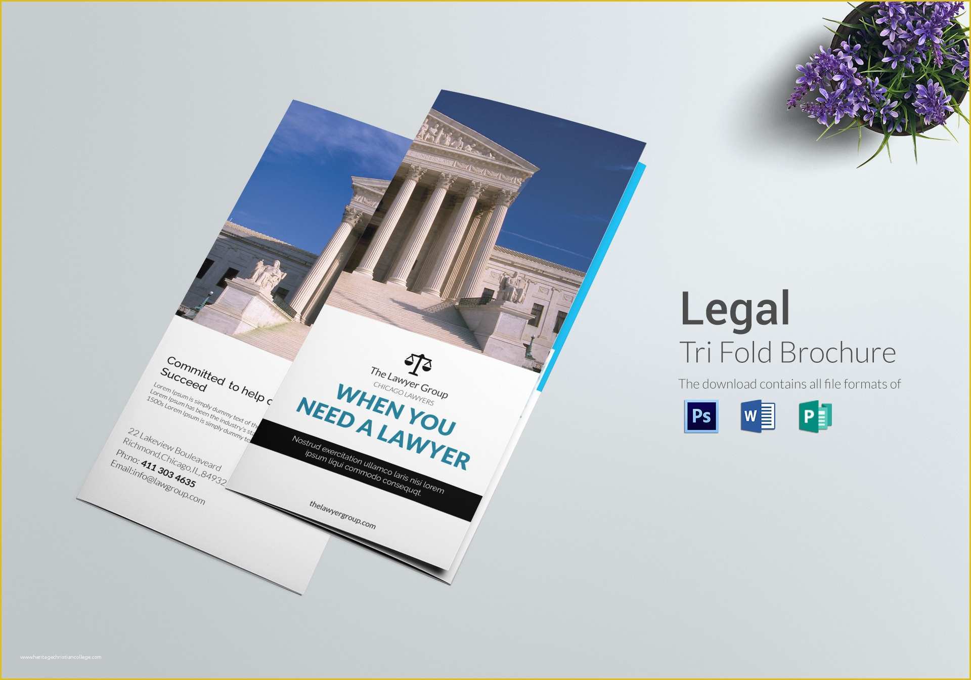 Free Legal Brochure Templates Of Legal Brochure Tri Fold Design Template In Psd Word