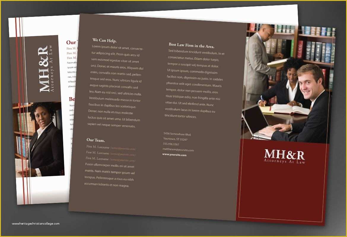 Free Legal Brochure Templates Of Tri Fold Brochure Template for Design for attorney and