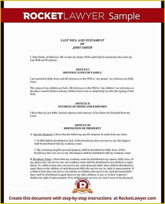 Free Legal Documents Templates Of Free Will Template